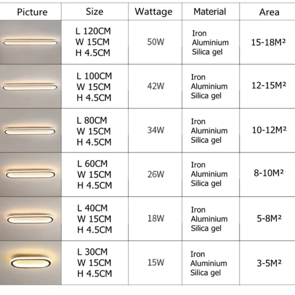 Modern LED Ceiling Lights Aisle Lamp - Image 6