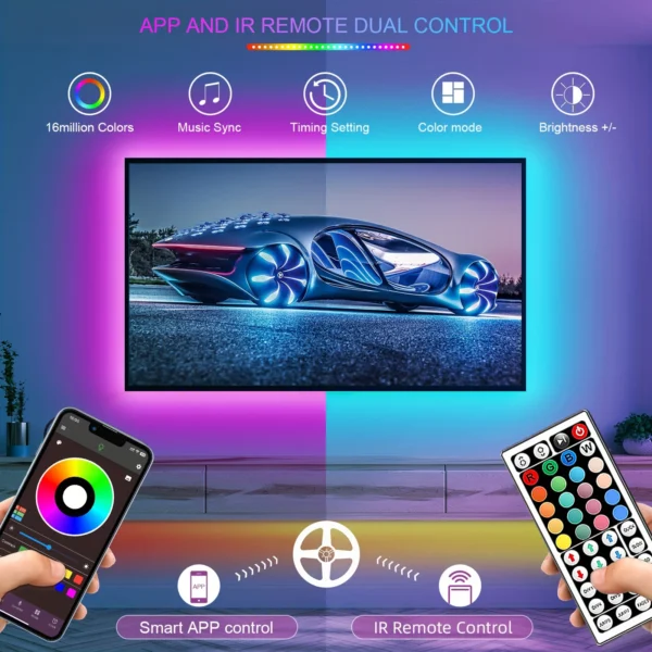RGB Led Strip Lights 5m 10m 20m 30m Led Room Light with APP Control - Image 3